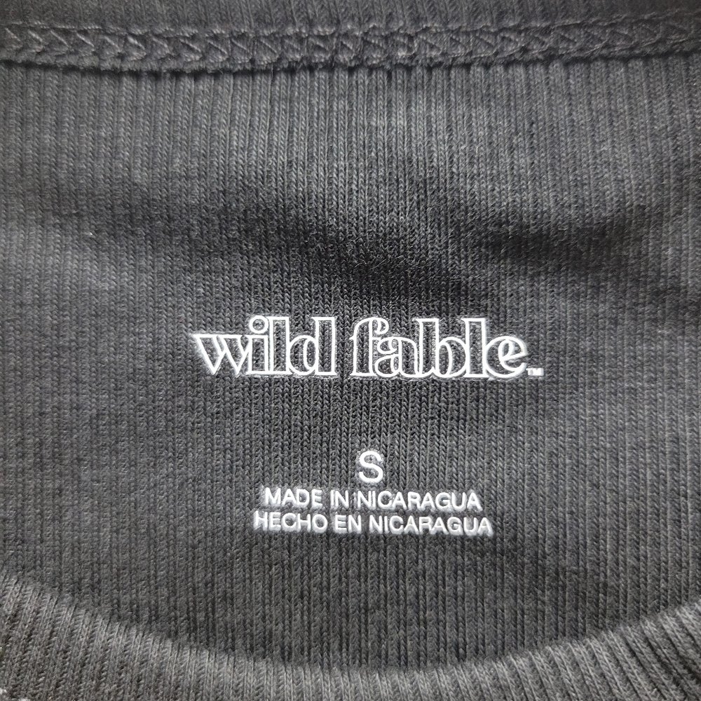 Set of 3 - Wild Fable Midnight Black Cropped Tank Top Size Small NEW - Picture 4 of 5